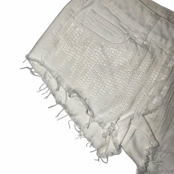 American Eagle Embellished Distressed Shorts 4 - Picture 4 of 8